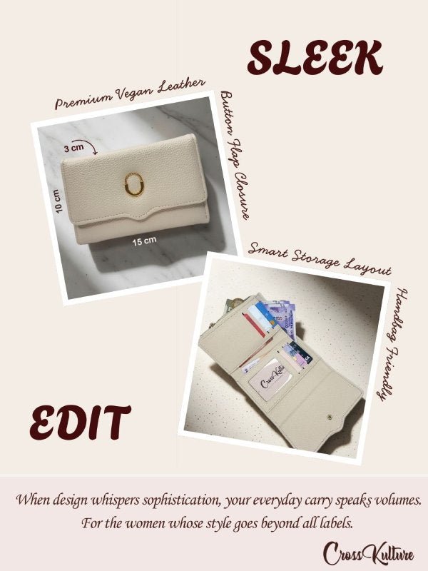 CrossKulture - PearlClutch lightweight clutch bag infographic image with features