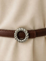 ClassicLine Brown Women Leather Belt