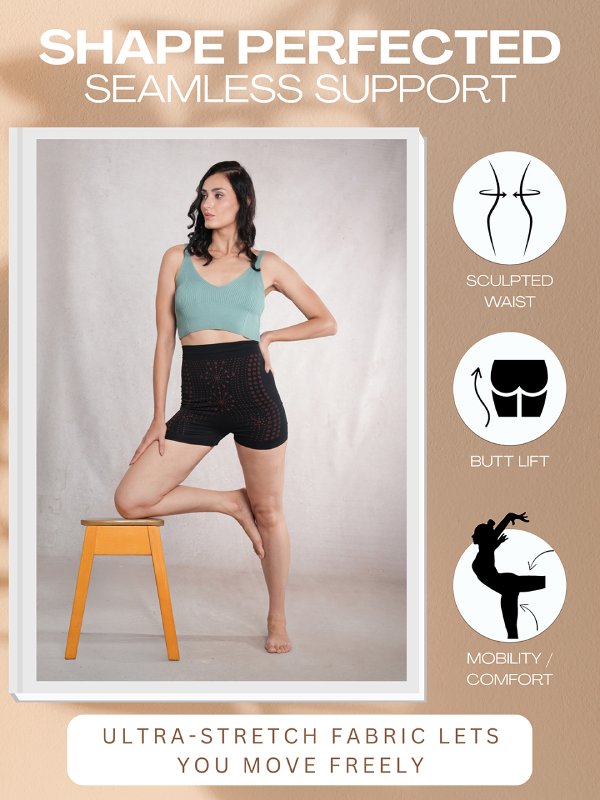 SnatchShorts Seamless Tummy Control Shapewear Shorts