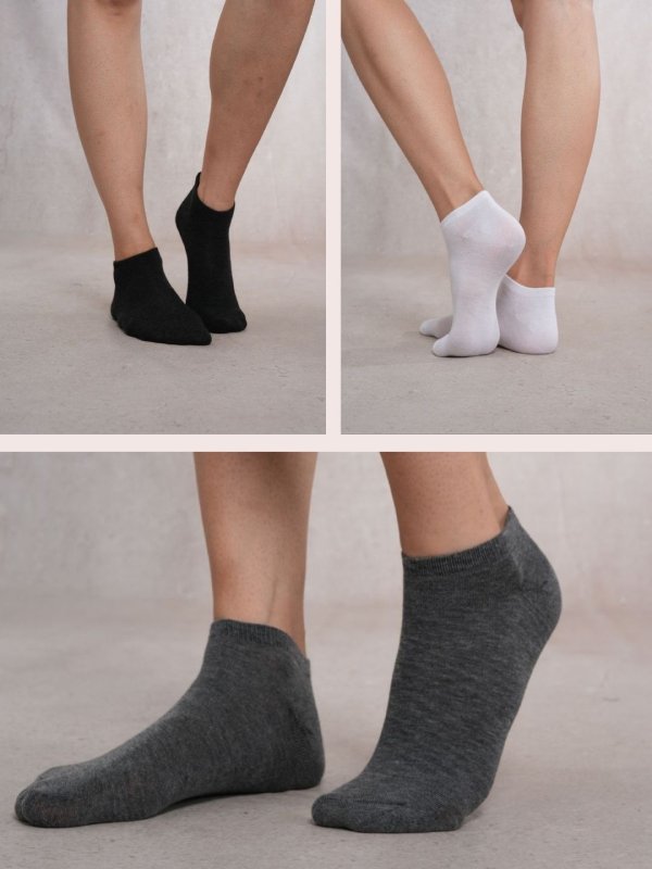SoleBeauty Multicoloured Ankle Length Combo Pair of 3