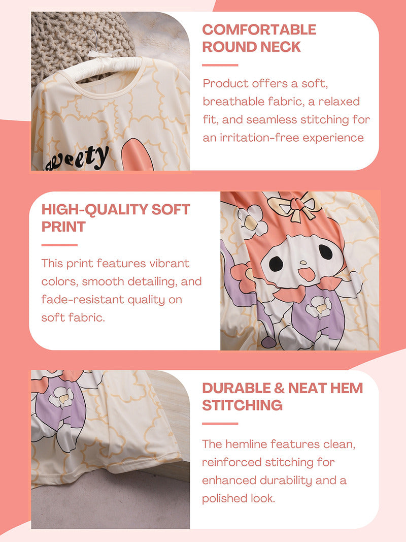 PlayfulScribble Printed Long Tees