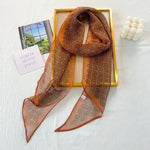 OrangeFeather Chiffon Ribbon Scarf