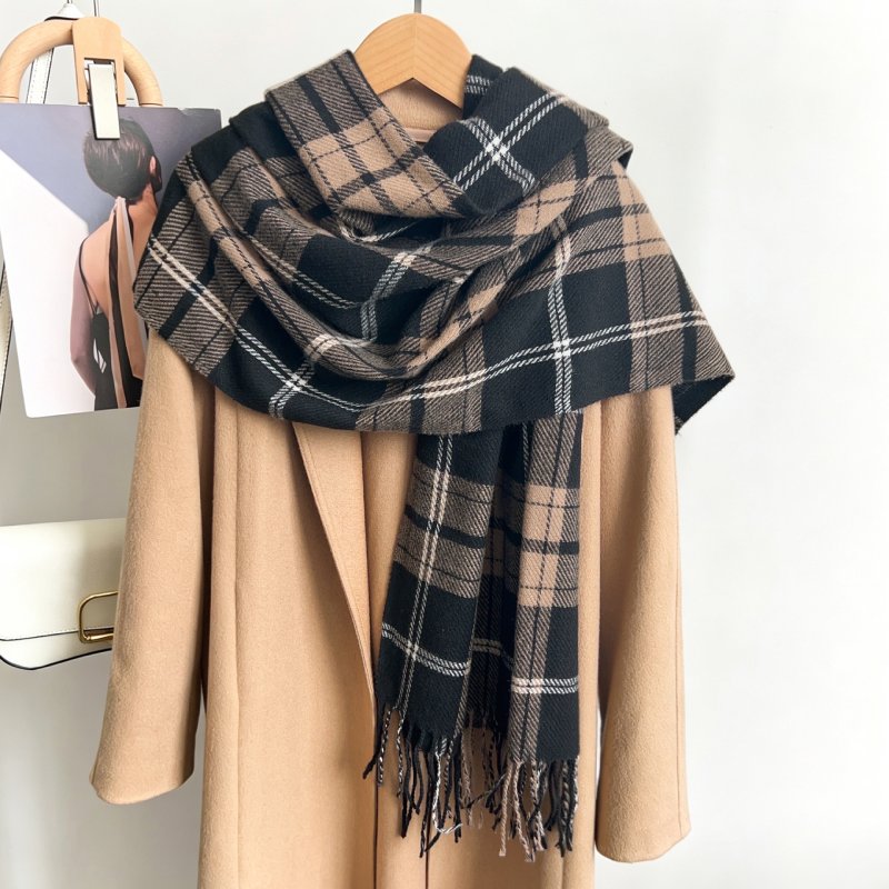 CozyCheck Cashmere CheckeredScarf