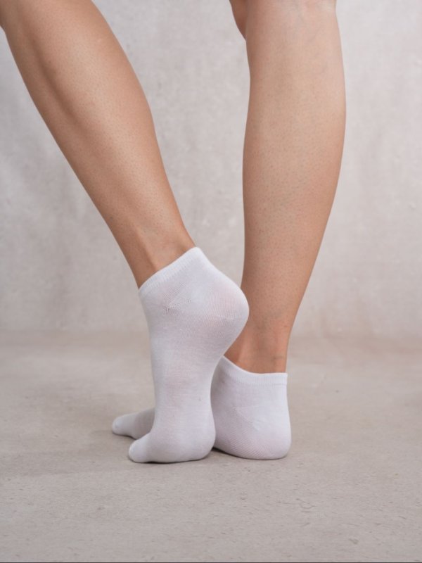 SoleLove White Ankle Length Combo Pair of 4