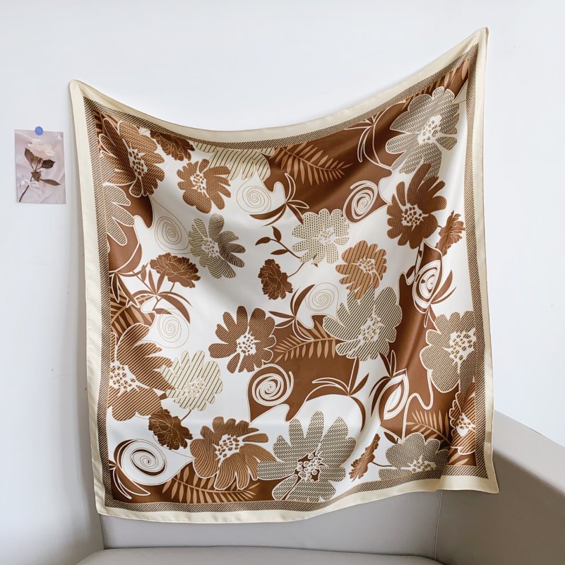 CrossKulture - EarthyParadise satin scarf full view