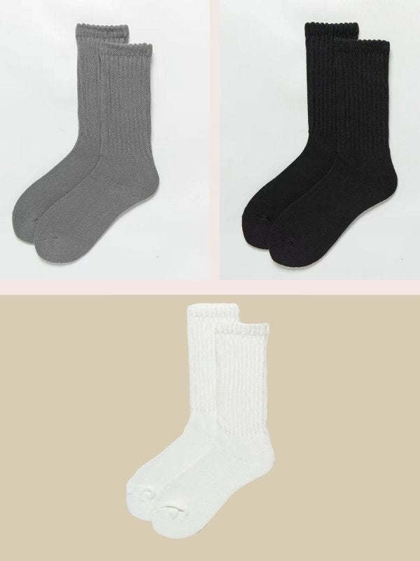 SolePal Multicoloured Crew Socks Combo Pair of 3