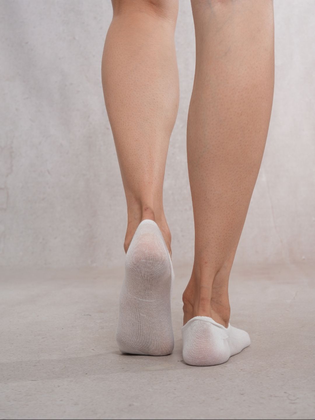 SoleDance White No show Socks combo pair of 4