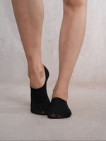 SoleGang Black No show Socks combo pair of 4