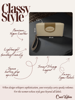 CrossKulture - GracefulCarry lightweight long wallet infographic image showing features