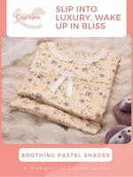 FloralSleep Floral Printed Night Gown Pink