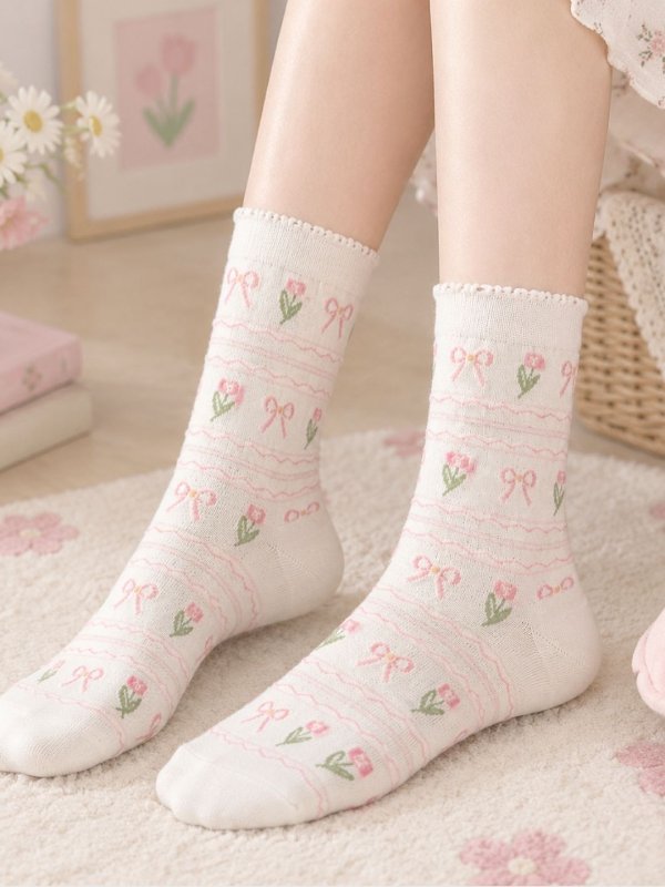 SoleMagic White Crew Socks Combo Pack of 3