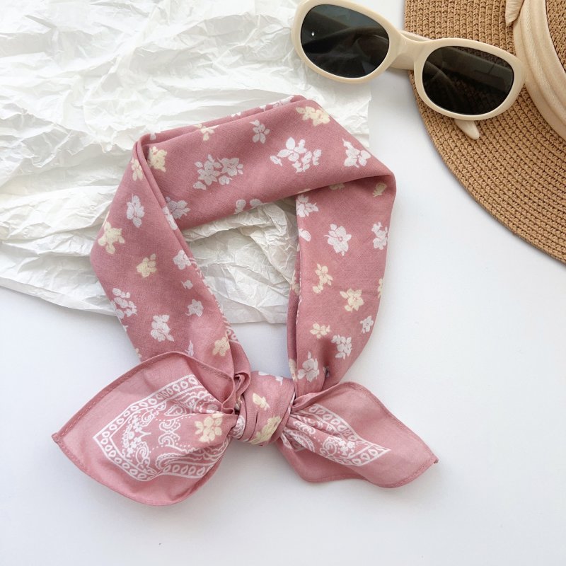 CottonThread Cotton Pink Square Scarf