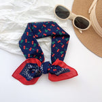 CottonPetal Cotton Blue Square Scarf