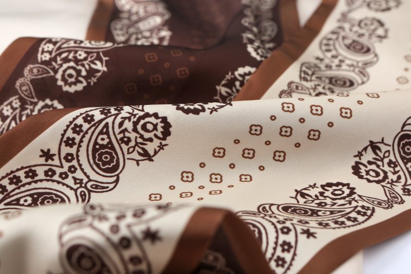 RibbonNest Satin Ribbon Scarf Brown
