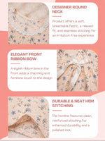 FloralSleep Floral Printed Night Gown Pink