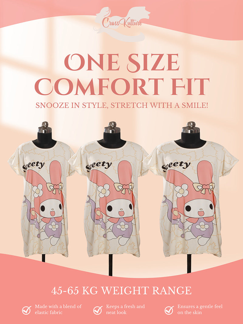 PlayfulScribble Printed Long Tees