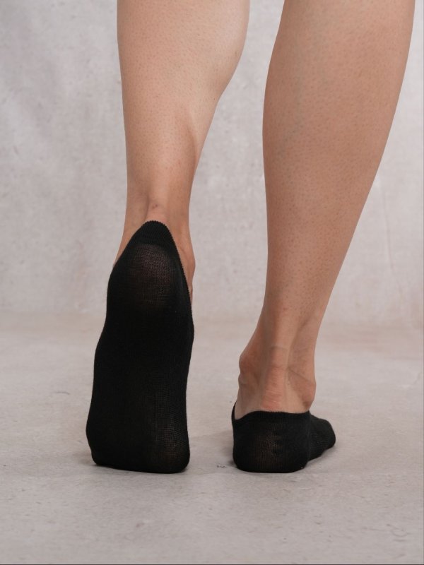 SoleGang Black No show Socks combo pair of 4