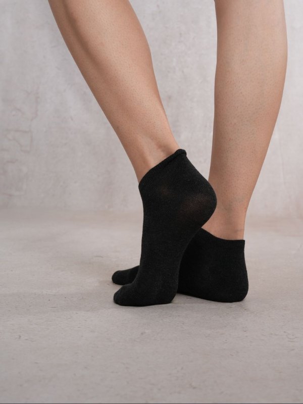 SoleBeauty Black Ankle Length Combo Pair of 4