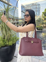 CrossKulture - MaxiTrendy Tote Bag front view with model 