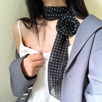 BlackHaze Chiffon Ribbon Scarf