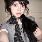 BlackHaze Chiffon Ribbon Scarf