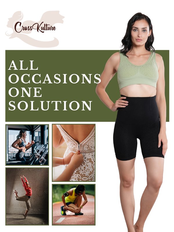 CurveCommand High Waist Tummy Control Shapewear Shorts