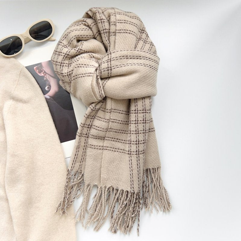CheckeredChic Cashmere Checkered Scarf