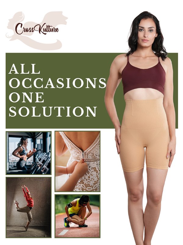 CurveCommand High Waist Tummy Control Shapewear Shorts