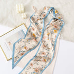 RibbonStudio Satin Ribbon Scarf Blue