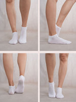SoleLove White Ankle Length Combo Pair of 4