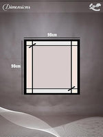 CrossKulture - MochaFlair satin scarf measurement image
