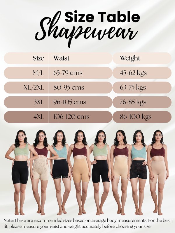 CurveCommand High Waist Tummy Control Shapewear Shorts