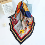 CrossKulture - PaintersPalette satin scarf on hanger
