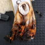 CrossKulture - AutumnFlow long chiffon scarf