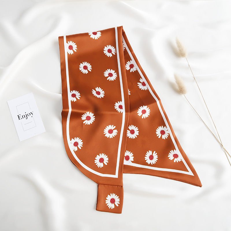 CrossKulture - BrickFlora satin neck scarf