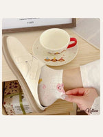 CrossKulture - SoleEmbrace offwhite ankle socks model view