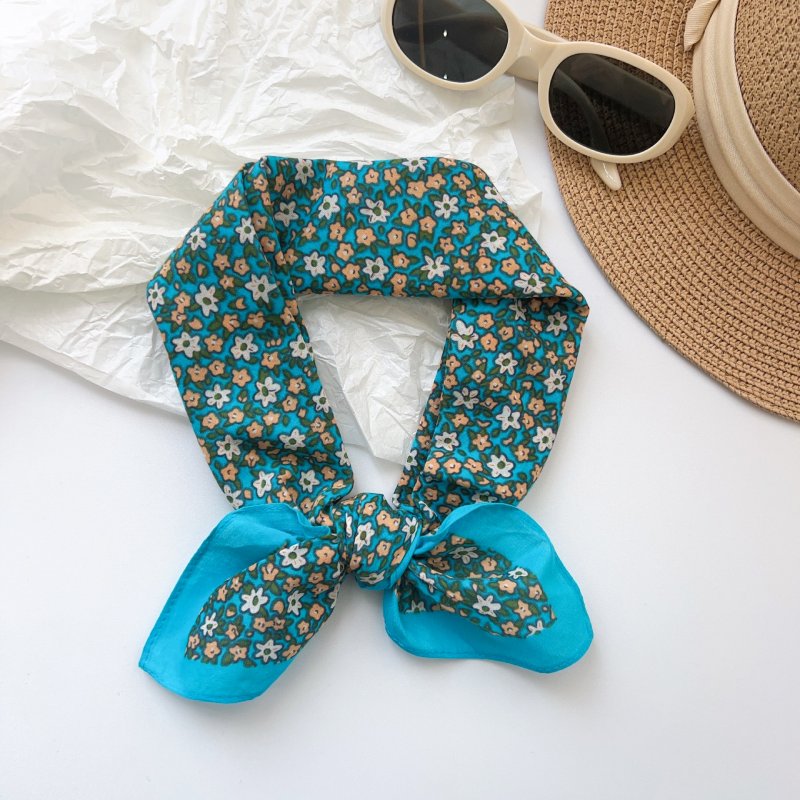 CottonMood Cotton Blue Square Scarf
