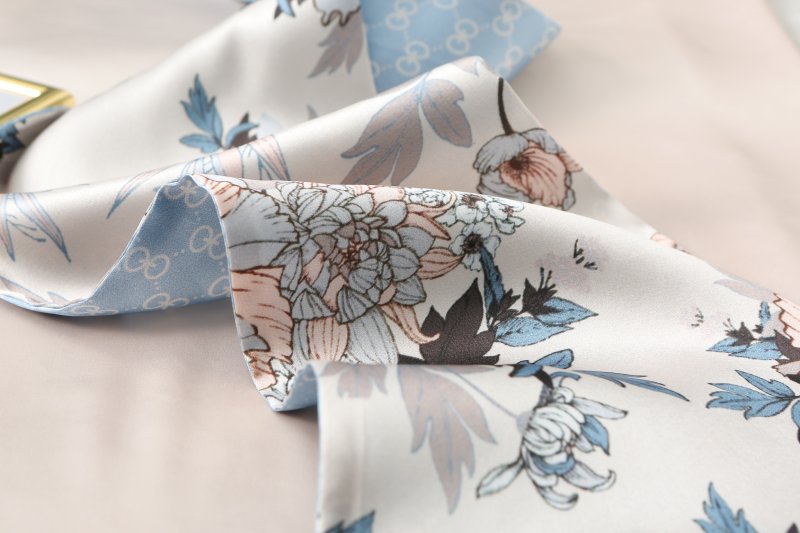 RibbonTales Satin Ribbon Scarf Blue