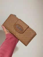 CrossKulture -SupremeCarry lightweight long wallet front view in model hand