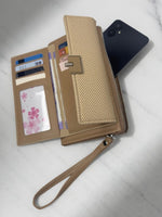CrossKulture - ButteryCarry lightweight long wallet inner view showing zip compartment and storage pockets