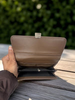 CrossKulture - NobleCarry lightweight long wallet inner view showing zip compartment and storage pockets