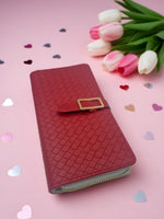 CrossKulture -CupidCarry lightweight long wallet side view