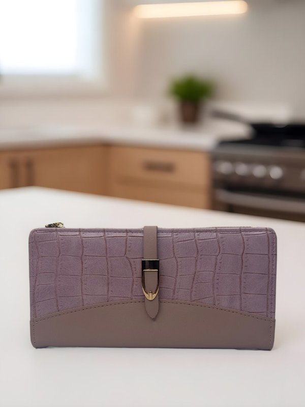 CrossKulture - LuxeCarry lightweight long wallet front view