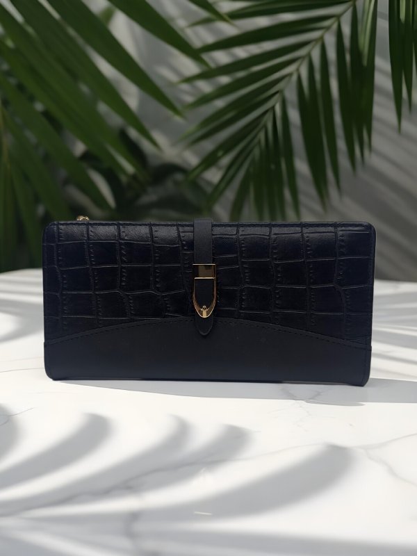 CrossKulture - ElegantCarry lightweight long wallet front view
