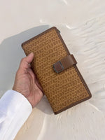 CrossKulture - EtherealCarry lightweight long wallet front view in model hand
