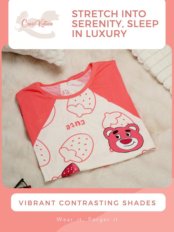 CrossKulture - PlayfulRoar Printed Long Tees nightdress