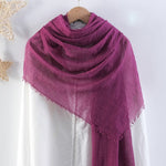 PurpleRain Purple Crinkled Cotton Scarf
