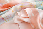 CrossKulture - GoldenAura Long Satin Scarf Golden fabric detailing view