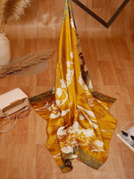 CrossKulture - GoldenAura Long Satin Scarf Golden flare view