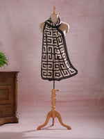 BlackMaze Long Satin Scarf Black